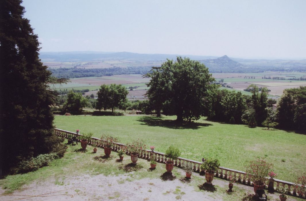 parc, vue partielle de depuis la terrasse sud-est