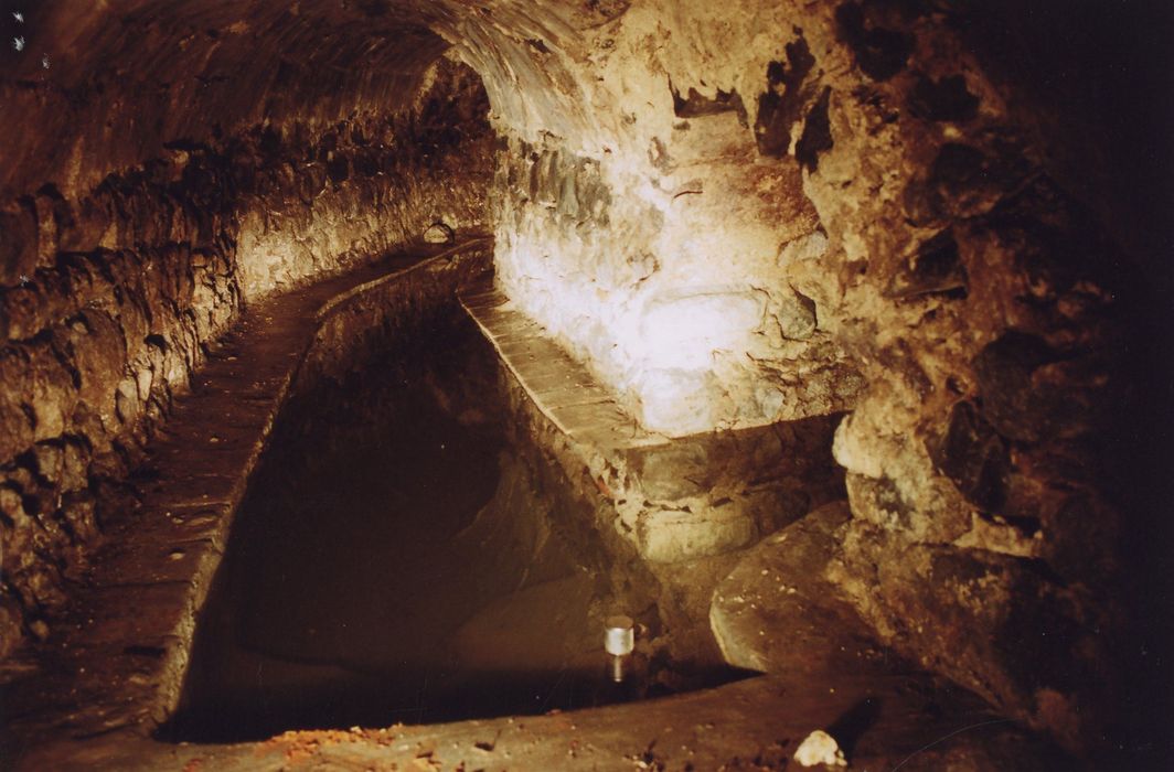 canal souterrain d’arrivée d’eau