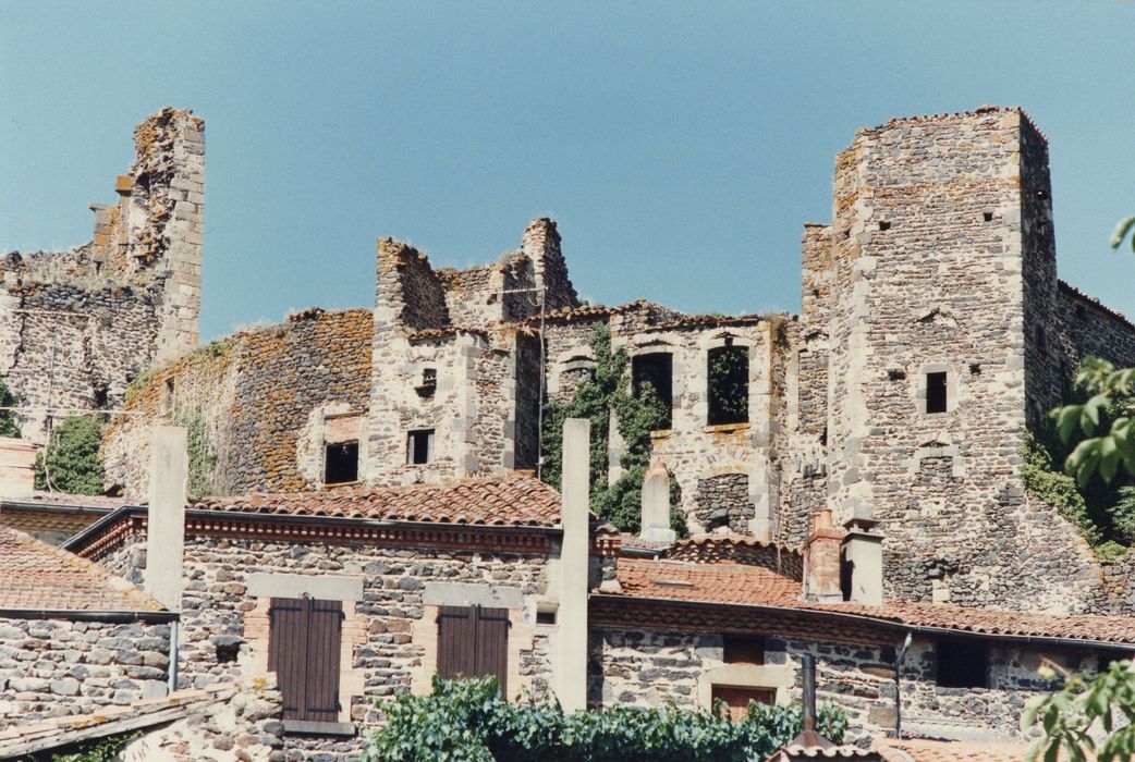 vue partielle des ruines depuis le Sud