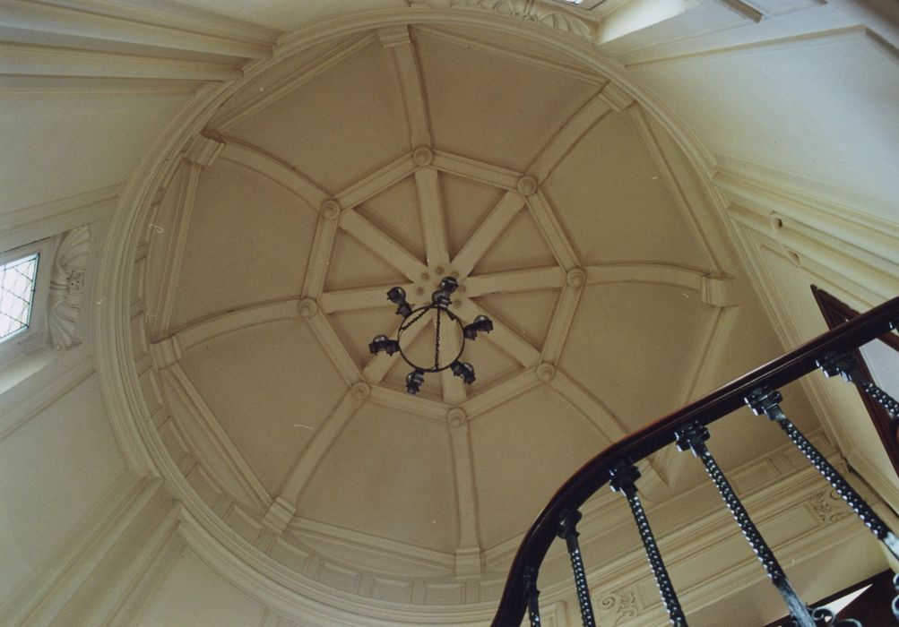 escalier, vue générale de la voûte