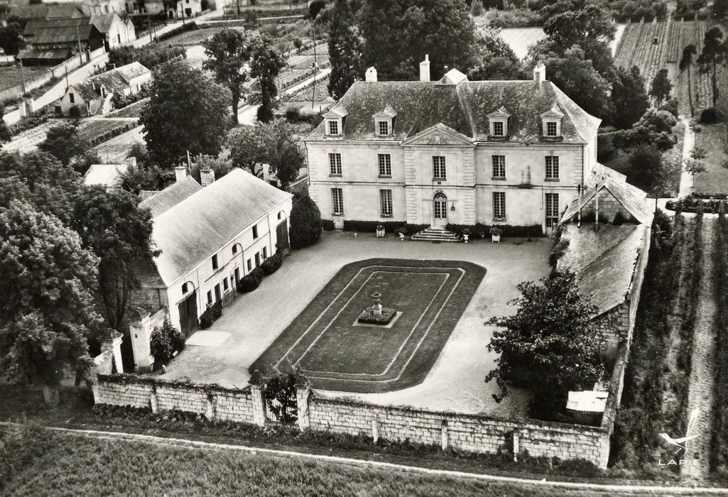 façade nord-est, vue aérienne