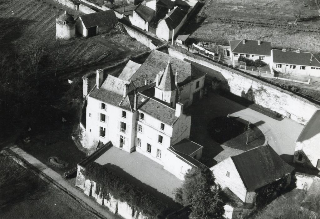 vue aérienne de l’ensemble des bâtiments