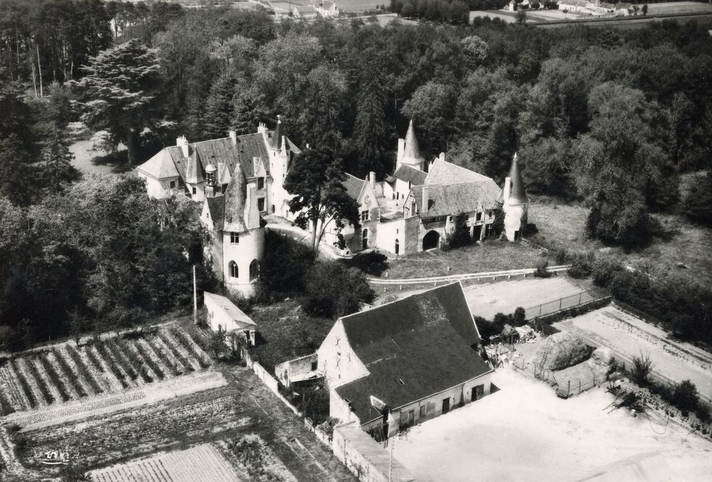 vue aérienne de l’ensemble des bâtiments