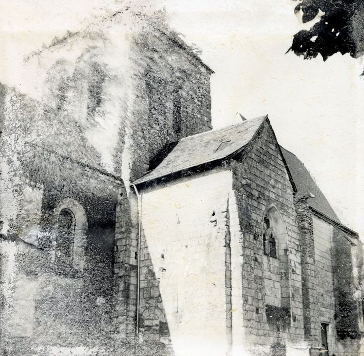 façade latérale sud, vue partielle