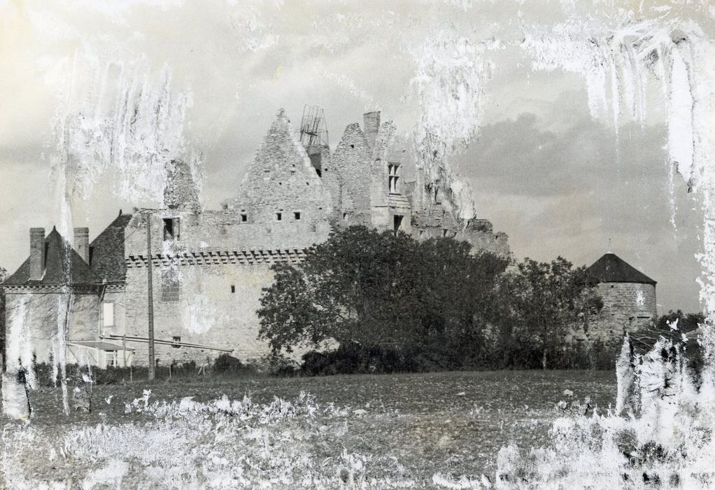 vue partielle des ruines depuis le Sud-Est