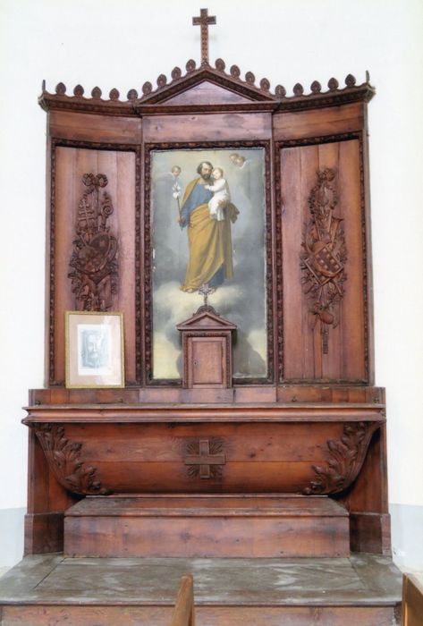 autel, retable (autel secondaire), tableau : Saint Joseph et l’Enfant - © Ministère de la Culture (France), Médiathèque du patrimoine et de la photographie, tous droits réservés