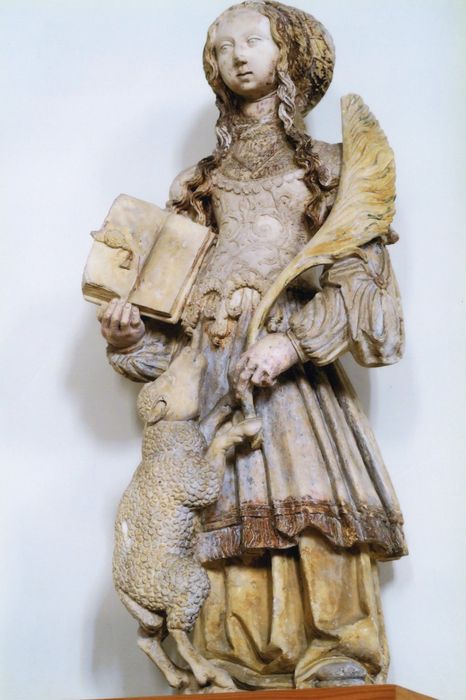 statue : Sainte Agnès - © Ministère de la Culture (France), Médiathèque du patrimoine et de la photographie, tous droits réservés