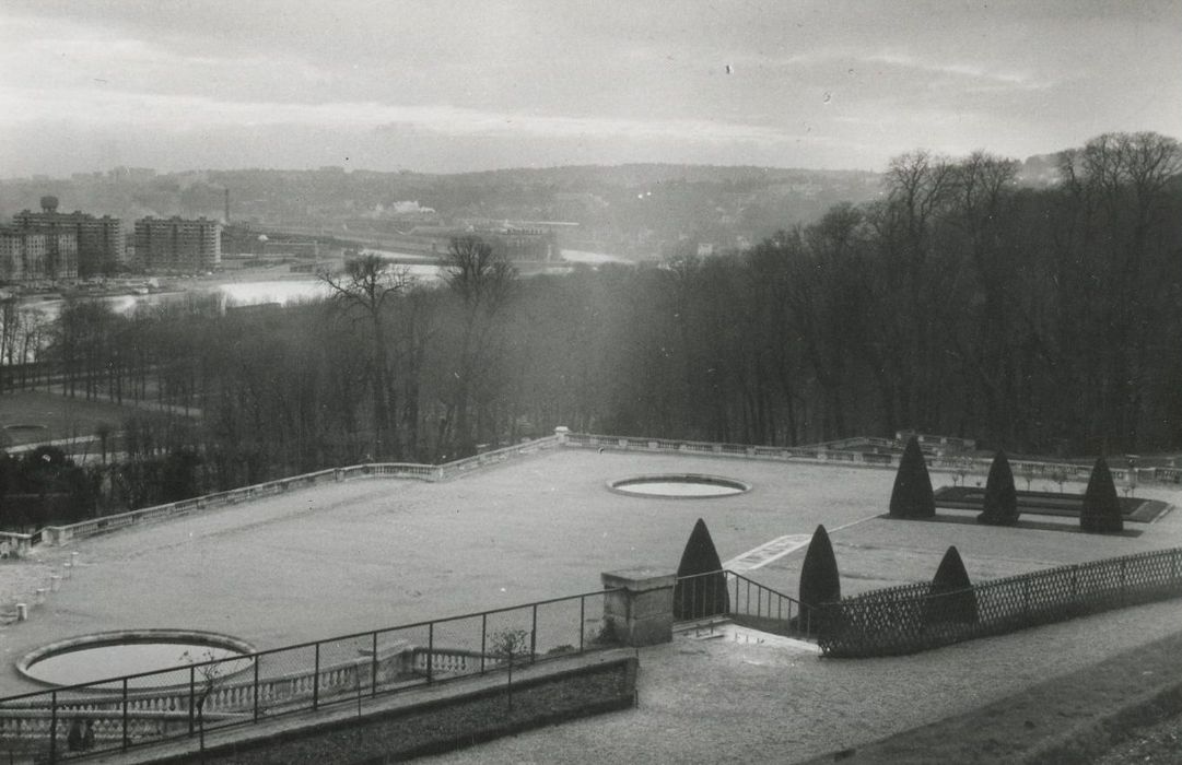 seconde terrasse, vue sur le Bas Parc