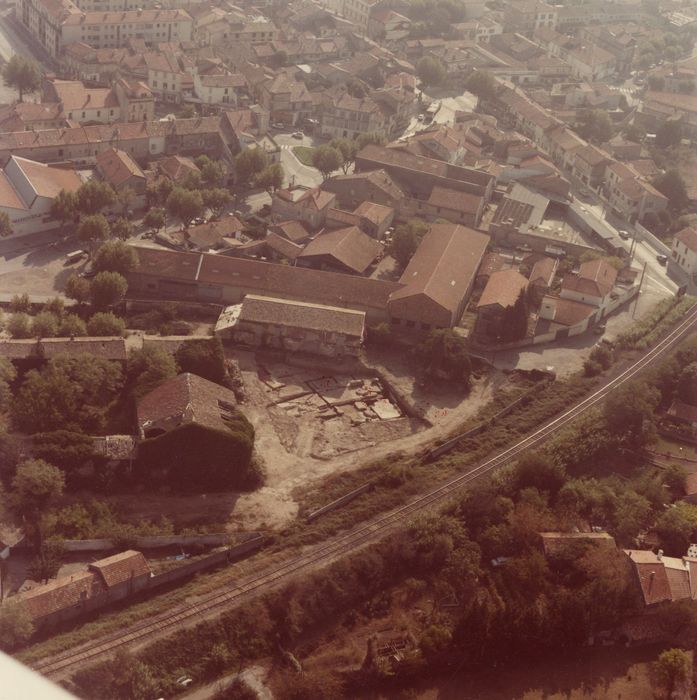 vue aérienne de l’ensemble du site dans son environnement