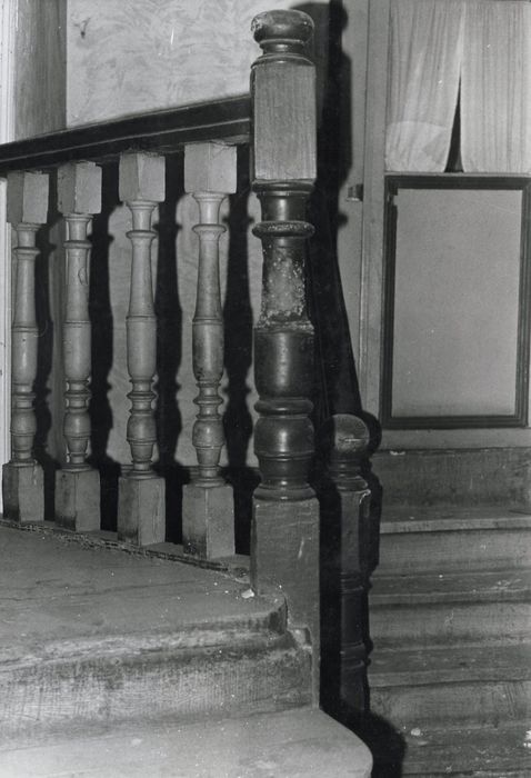 escalier, détail de la rampe