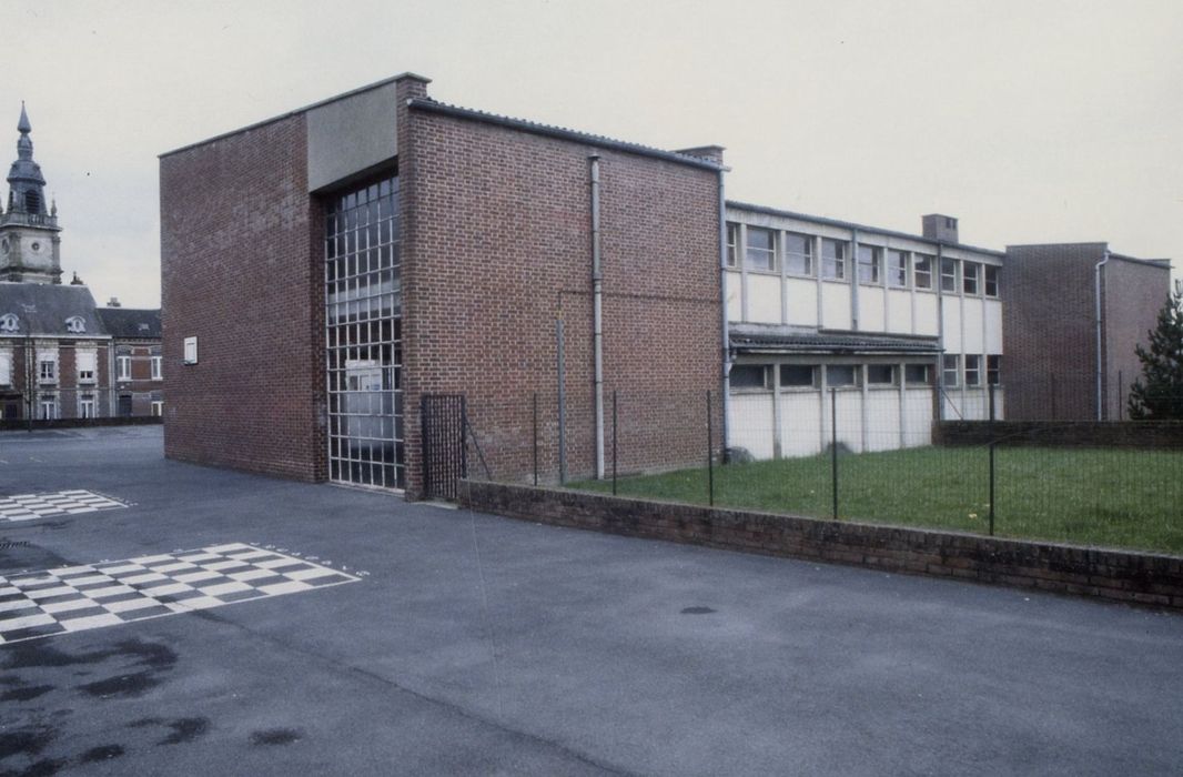 extension d’Ernest Gaillard depuis la cour, façades postérieure et latérale