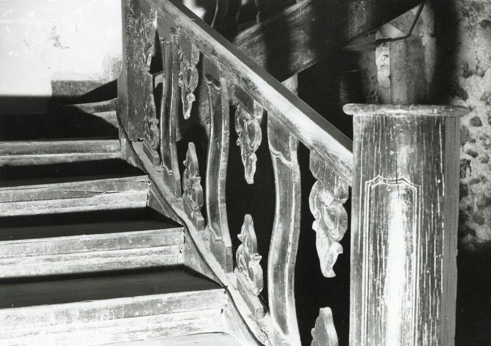 escalier, détail de la rampe