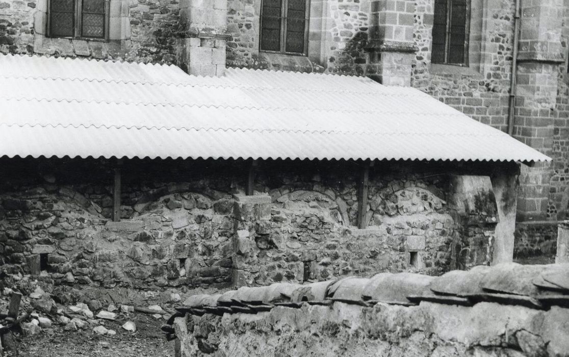 ancien cloître, galerie sud, vue partielle