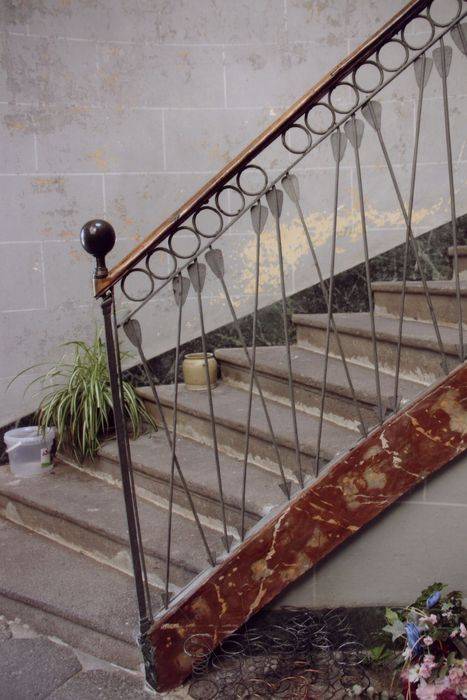 escalier d’honneur, détail de la rampe d’escalier