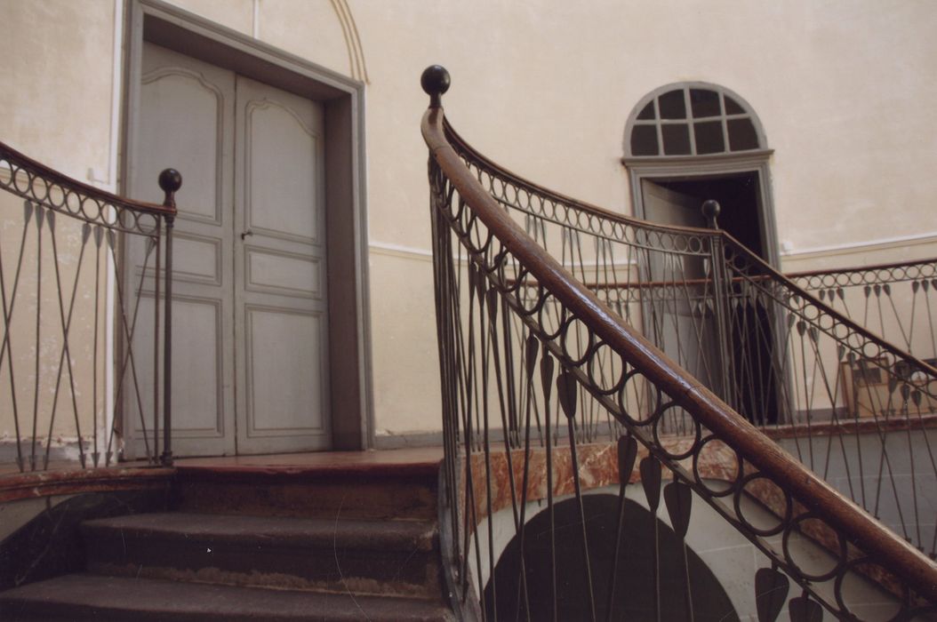 escalier d’honneur, détail de la rampe d’escalier