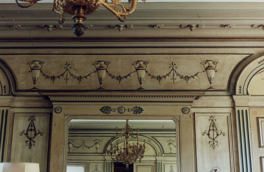 rez-de-chaussée, grand salon, détail des décors