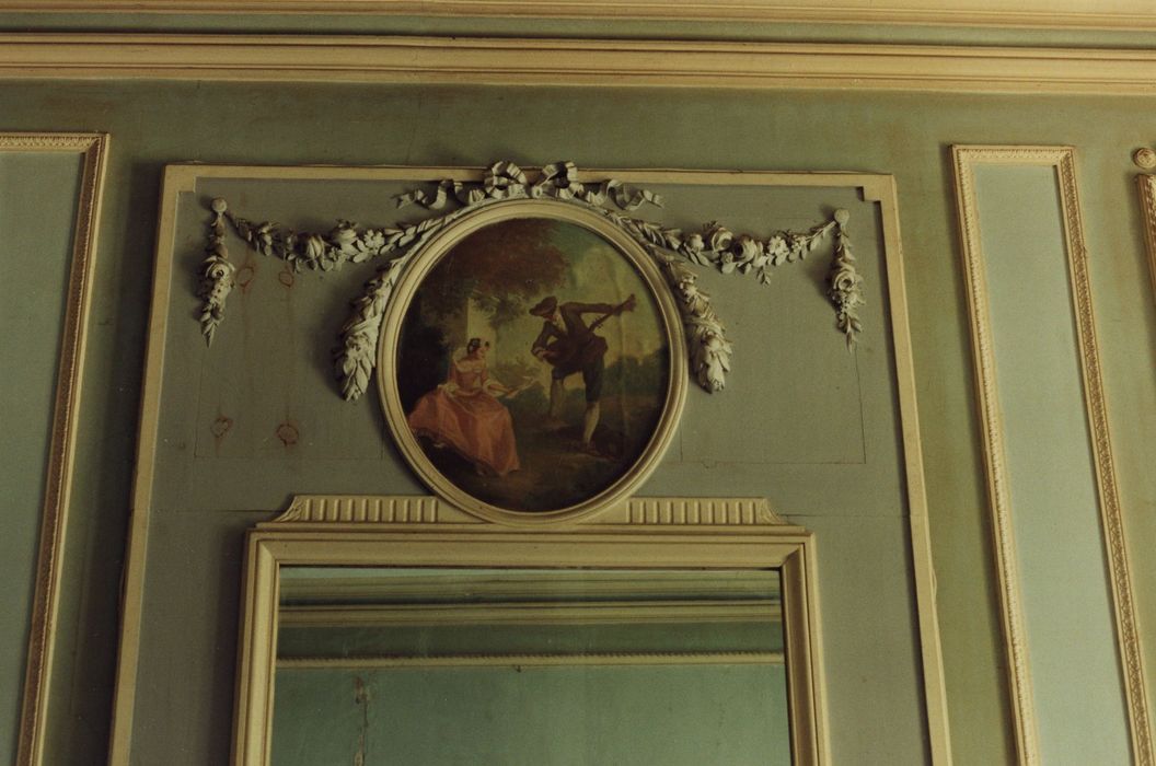 petit salon vert, détail du décor