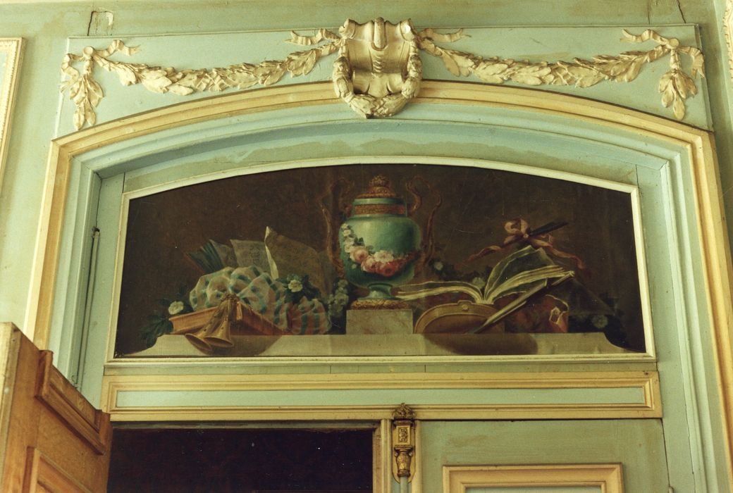 petit salon vert, détail du décor