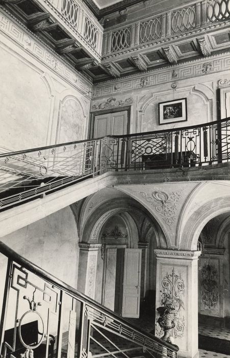 escalier d’honneur, vue partielle