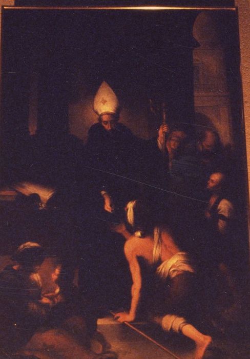 tableau : Saint Thomas de Villeneuve secourant les pauvres dans la cathédrale de Valence - © Ministère de la Culture (France), Médiathèque du patrimoine et de la photographie, tous droits réservés