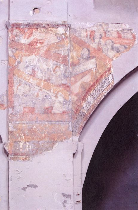 peintures monumentales, nef, mur nord, détail (photocopie numérisée)