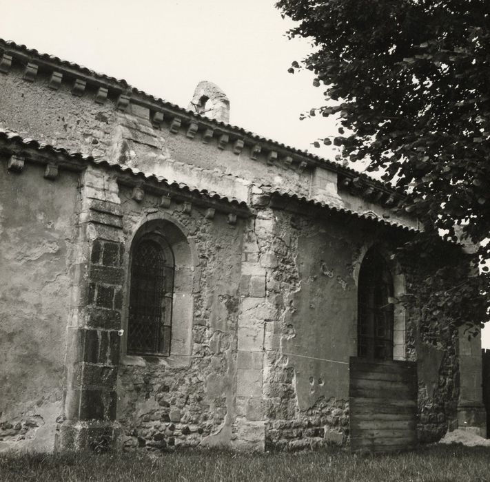 façade latérale sud, vue partielle