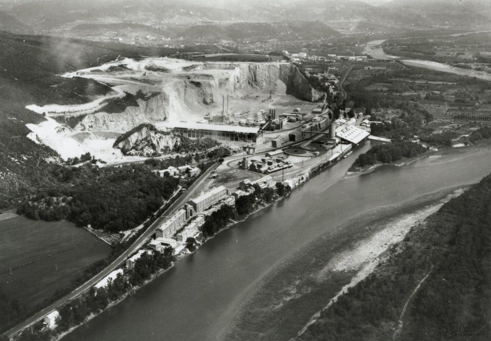 vue aérienne de l’ensemble du site