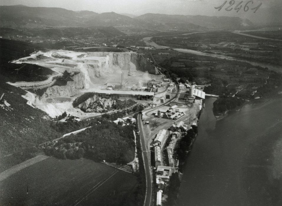 vue aérienne de l’ensemble du site