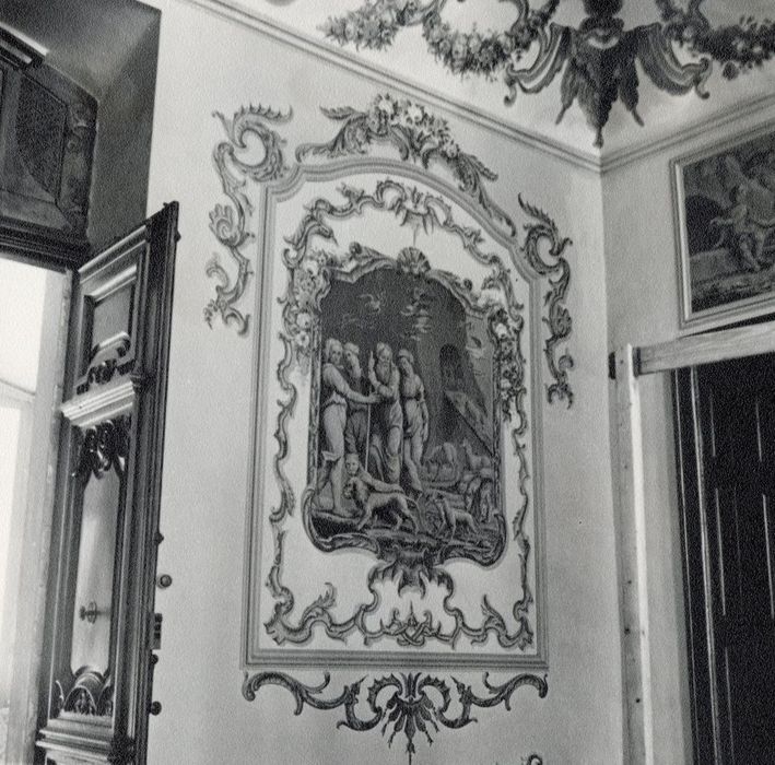 salle italienne, vue partielle des décors