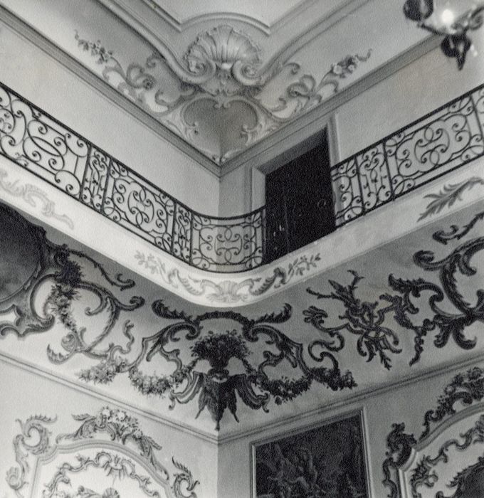 salle italienne, vue partielle des décors