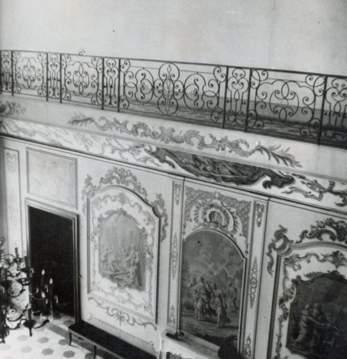 salle italienne, vue partielle des décors