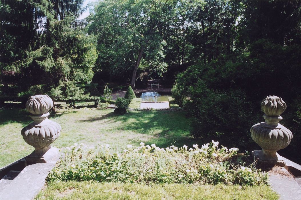 parc, vue générale depuis la 2e terrasse