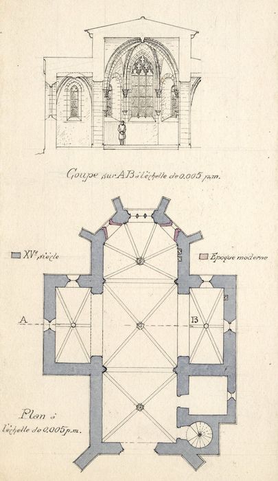 plan coupe (document imprimé)