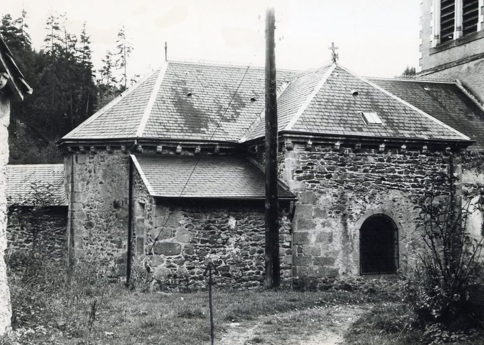 façade latérale nord, vue partielle