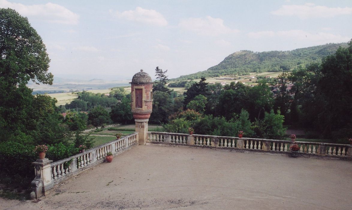 terrasse sud, échauguette à l’angle sud-est