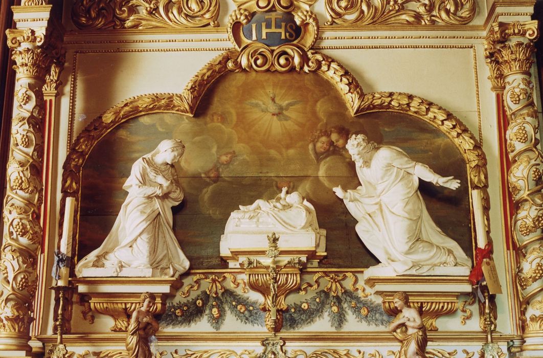 1er étage, chapelle, maître-autel, vue partielle