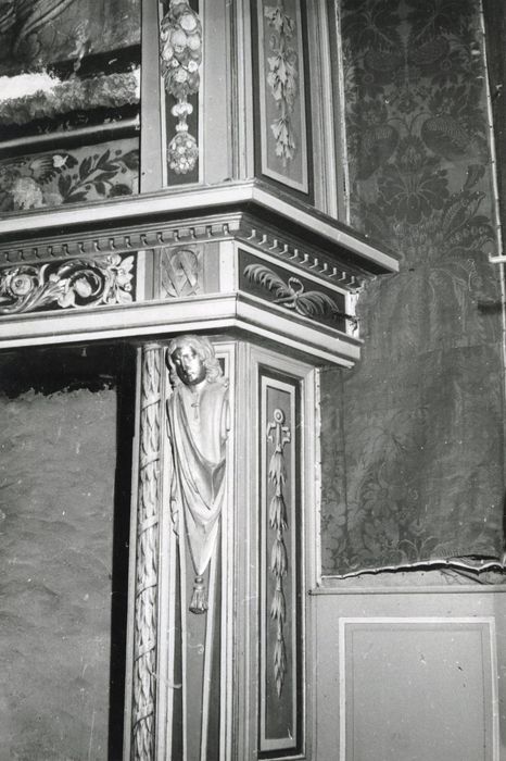 chambre d’Esther, lambris de revêtement, détail