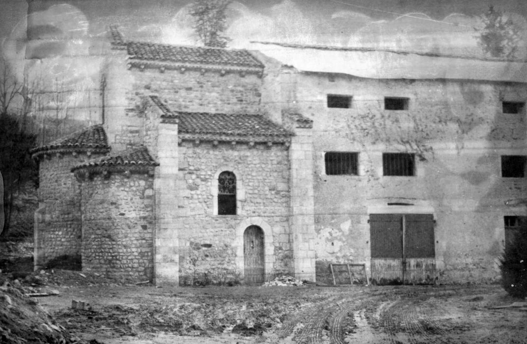 chapelle, façade latérale nord, vue partielle