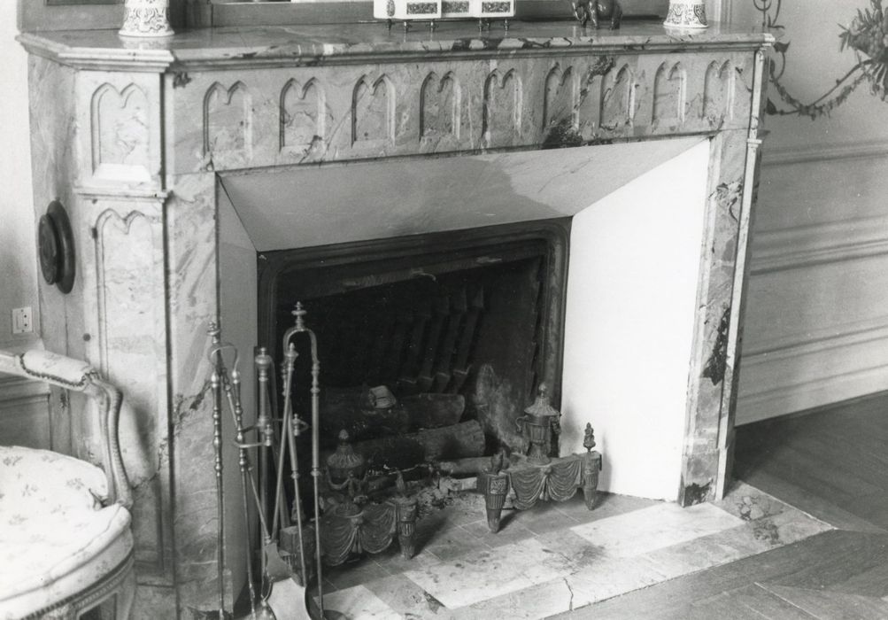1er salon, cheminée