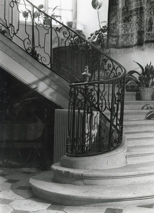 escalier d’honneur, vue partielle