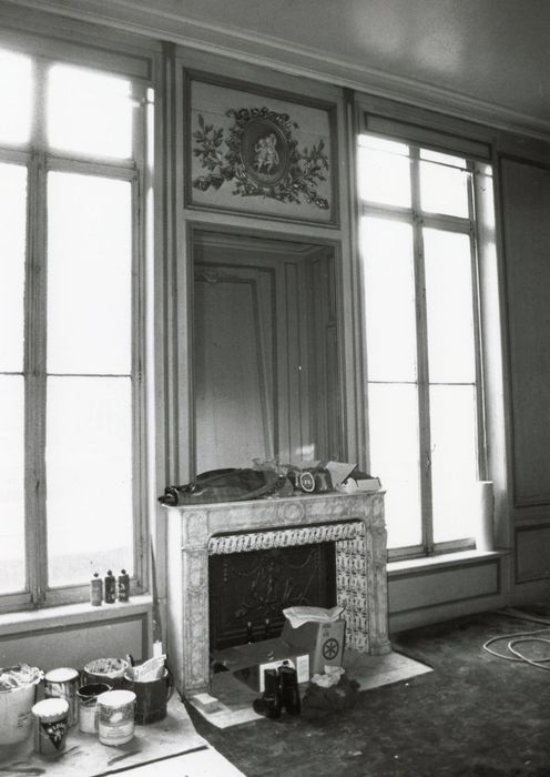 salon, cheminée