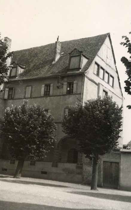 aile nord, façade sud-ouest sur cour