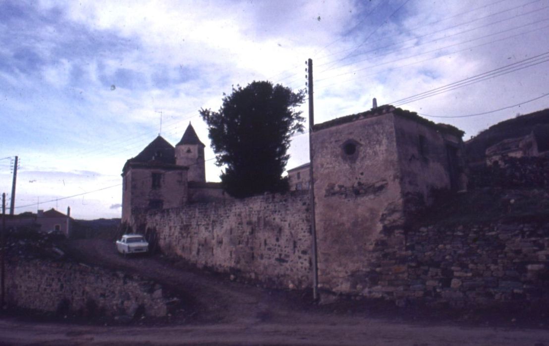 vue générale du château dans son environnement depuis l’Est