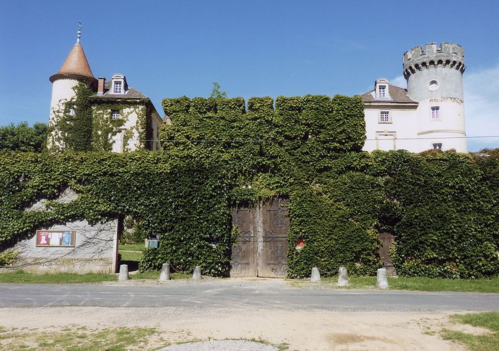 enceinte extérieure, façade est, vue partielle