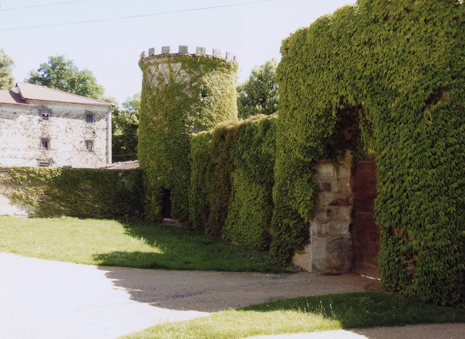 enceinte extérieure, élévation interne, tour nord-est