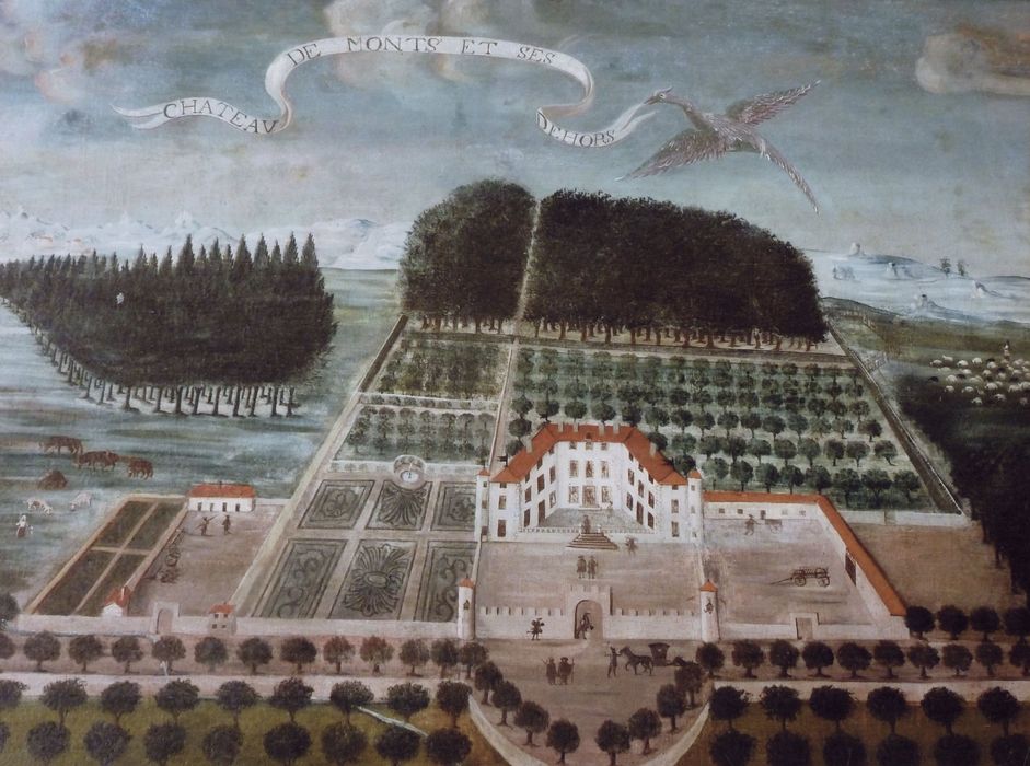 tableau : Château de Mons et ses environs