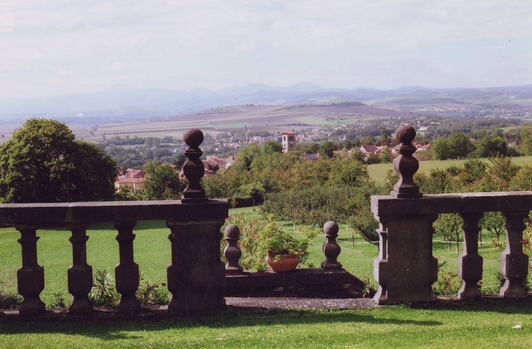 terrasse sud, détail de la balustrade