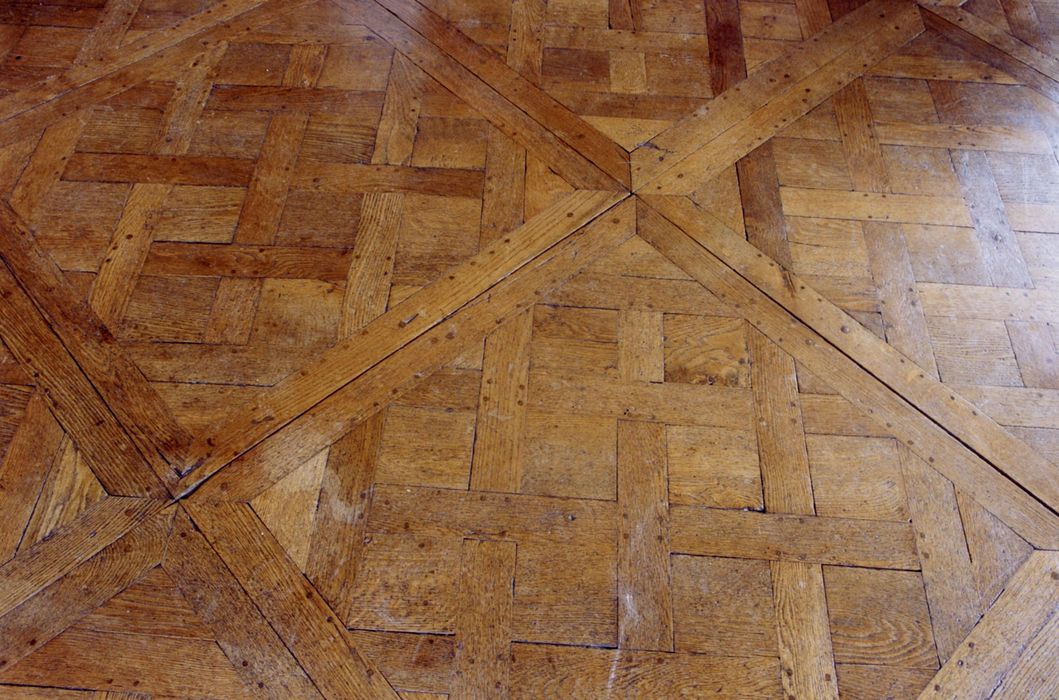 salon, détail du parquet