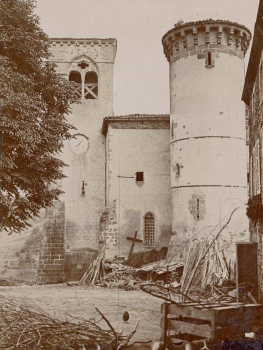 façade latérale sud, vue partielle