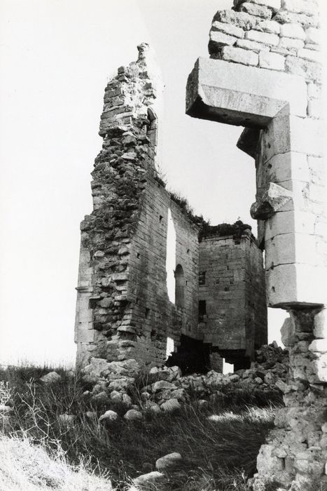 vue partielle des ruines depuis l’Ouest